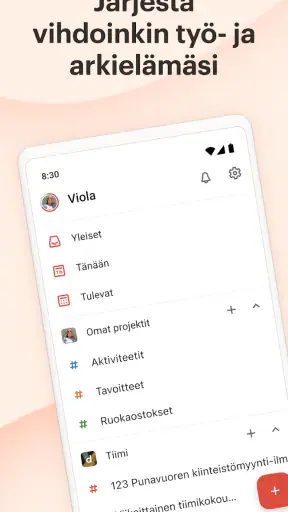 Todoist: Tehtäväluettelo screenshot