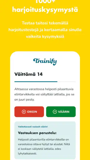 Trainify screenshot