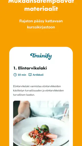 Trainify screenshot