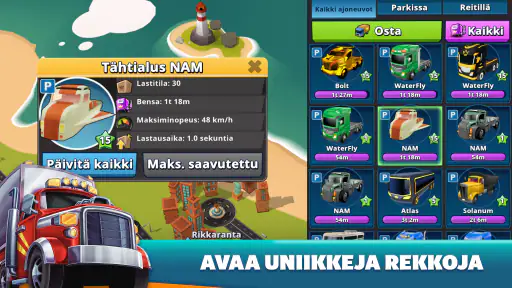 Transit King Tycoon: Rekkapeli screenshot