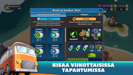Transit King Tycoon: Rekkapeli screenshot