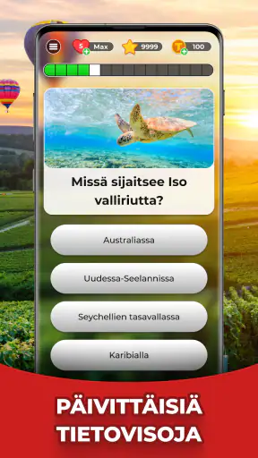 Triviascapes: tietovisa-peli screenshot