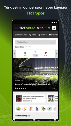 TRT Spor – Canlı Maç ve Haber screenshot
