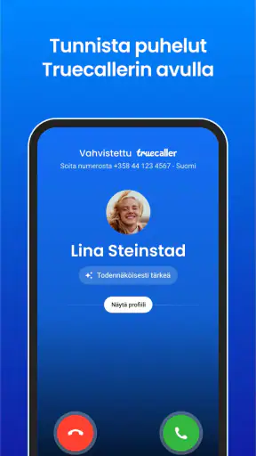Truecaller Soittajan tunnistus screenshot