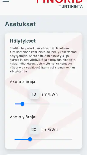 Tuntihinta screenshot