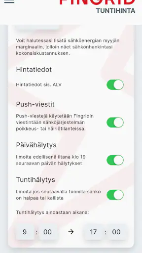 Tuntihinta screenshot