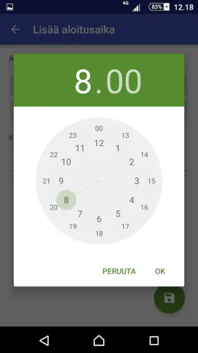 Työaika screenshot