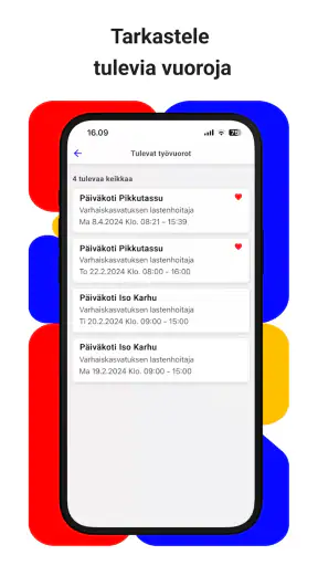 Työntekijän OmaSeure screenshot