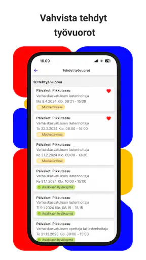 Työntekijän OmaSeure screenshot