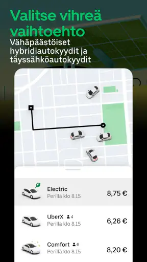 Uber - Pyydä autokyyti screenshot