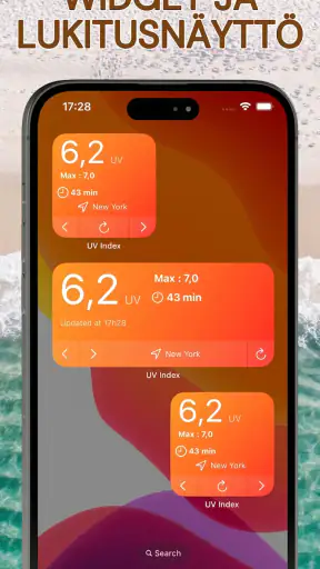 UV-indeksi - Tan-widget screenshot