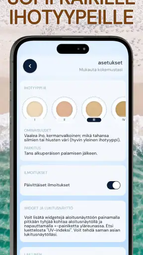 UV-indeksi - Tan-widget screenshot