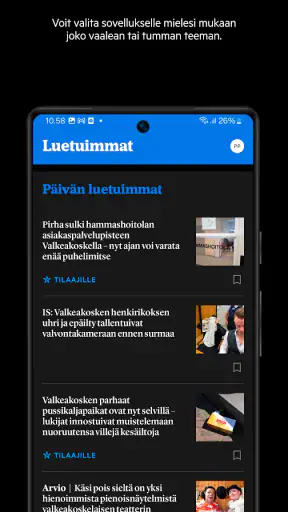 Valkeakosken Sanomat screenshot