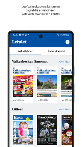 Valkeakosken Sanomat screenshot