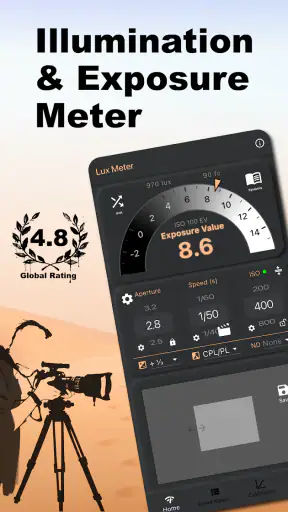 Valomittari - Lux, Valotus screenshot