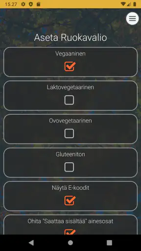 VegaaniSkanneri screenshot