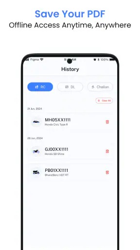 Vehicle Information App screenshot