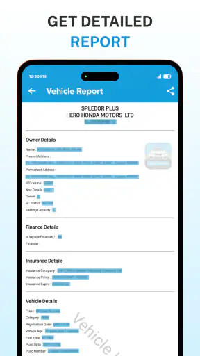 Vehicle Informations App screenshot