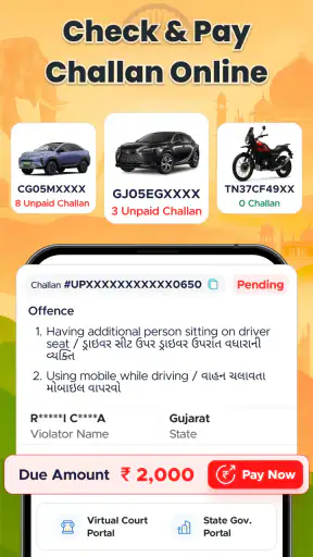 Vehicleinfo - RTO Information screenshot