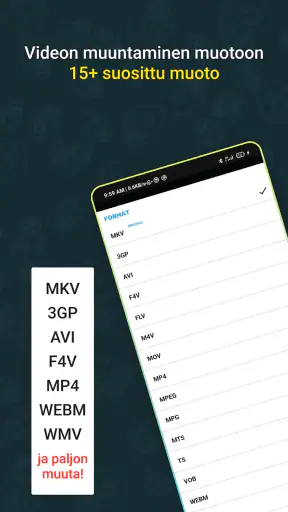 Video muuntaa, kompressori screenshot