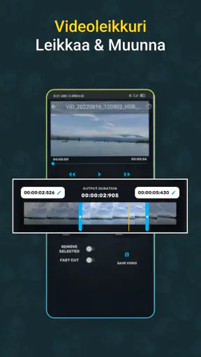 Video muuntaa, kompressori screenshot