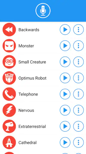 Voice changer with effects screenshot