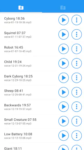 Voice changer with effects screenshot