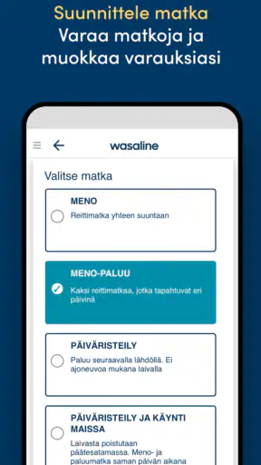 Wasaline screenshot