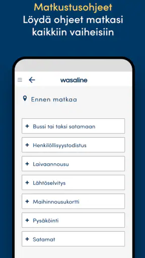 Wasaline screenshot