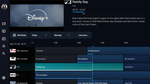 Wave IPTV screenshot