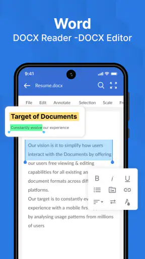 Word, PDF, XLS, PPT: A1 Office screenshot