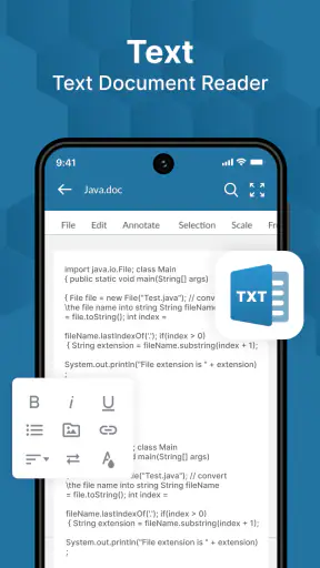 Word, PDF, XLS, PPT: A1 Office screenshot