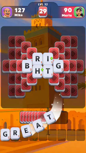 Word Tiles GO screenshot