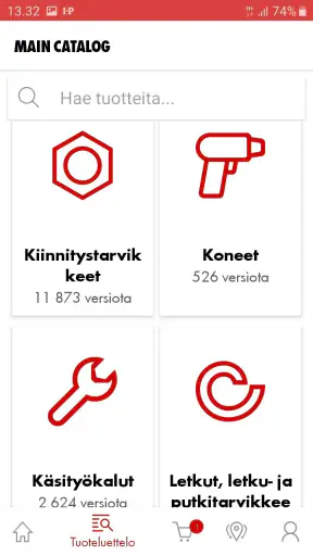 WürthShop Mobiilisovellus screenshot