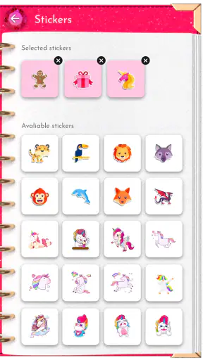 Yksisarvinen päiväkirja (PIN) screenshot