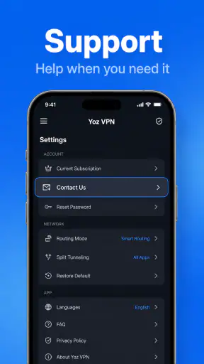 Yoz VPN: Secure Connection screenshot