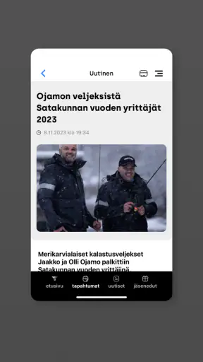 Yrittäjät-sovellus screenshot