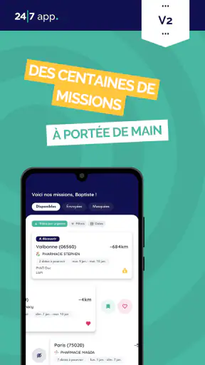 24/7 app. pour les remplaçants screenshot