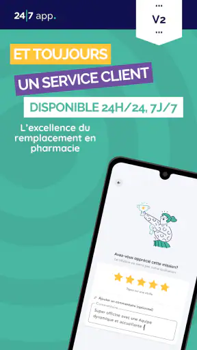 24/7 app. pour les remplaçants screenshot
