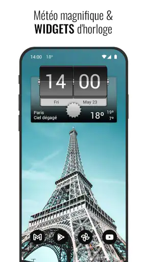 3D Flip Clock & Weather screenshot