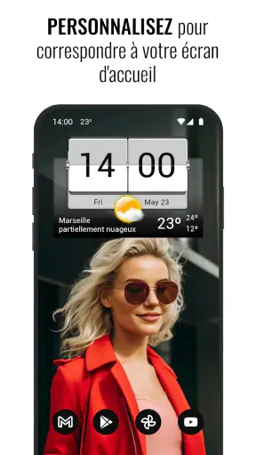 3D Flip Clock & Weather screenshot