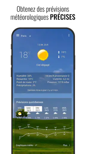 3D Flip Clock & Weather screenshot