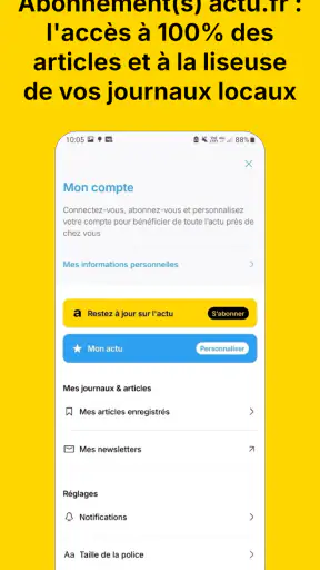 Actu screenshot