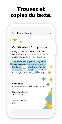 Adobe Scan : scanner PDF, OCR screenshot