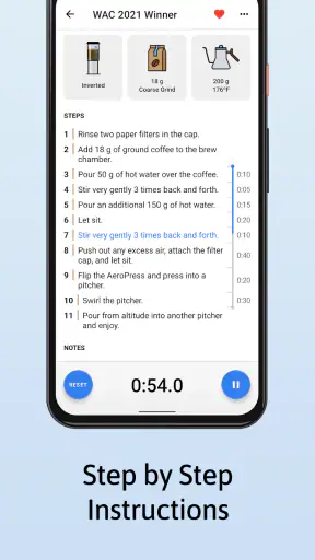 Aeromatic: AeroPress Recipes screenshot