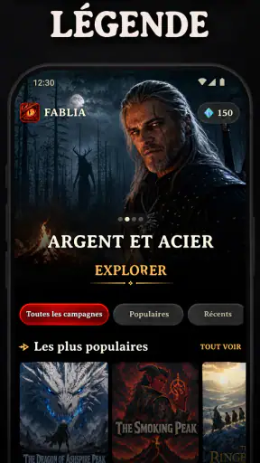 AI Dungeon Master & JDR Fablia screenshot