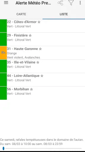 Alerte Météo screenshot