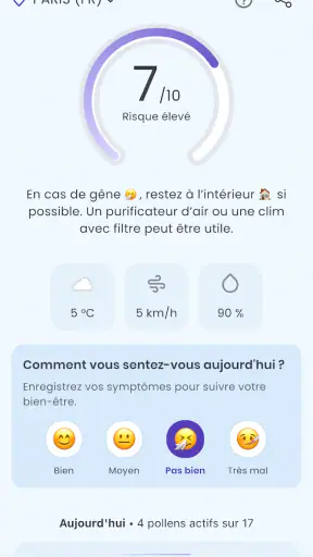 Alerte Pollen screenshot