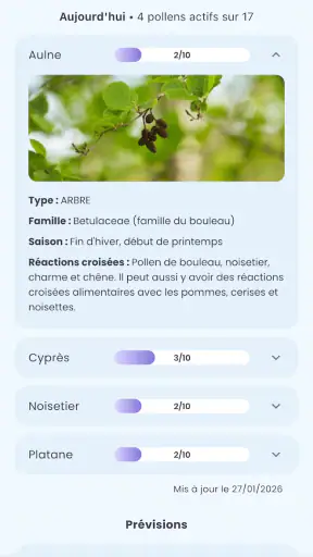 Alerte Pollen screenshot