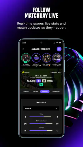 All Blacks & Black Ferns Rugby screenshot